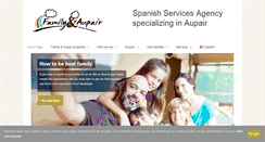 Desktop Screenshot of familyandaupair.es