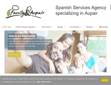 Tablet Screenshot of familyandaupair.es